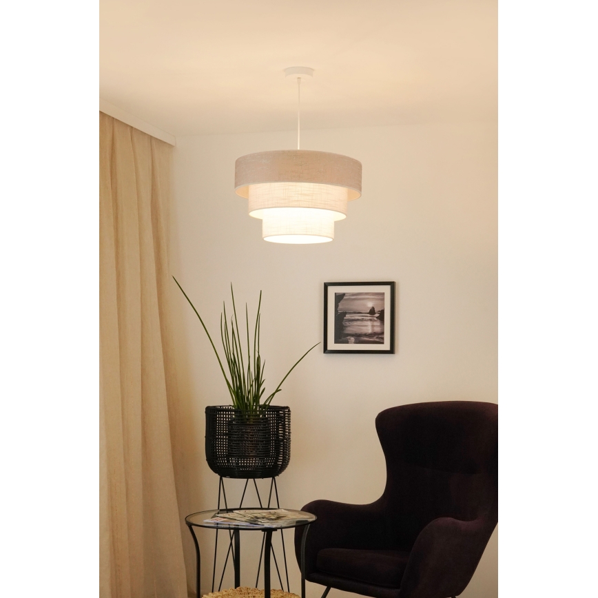 Brilagi - Chandelier on a string ALASKA LUNETA 1xE27/15W/230V d. 45 cm grey/creamy