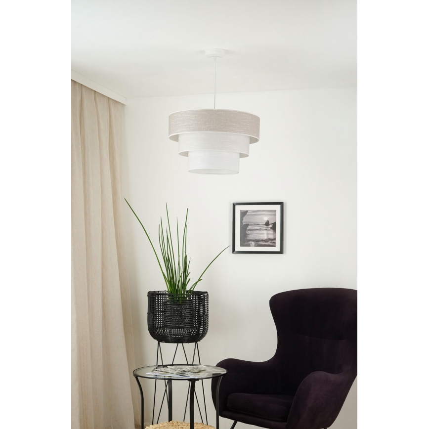 Brilagi - Chandelier on a string ALASKA LUNETA 1xE27/15W/230V d. 45 cm grey/creamy