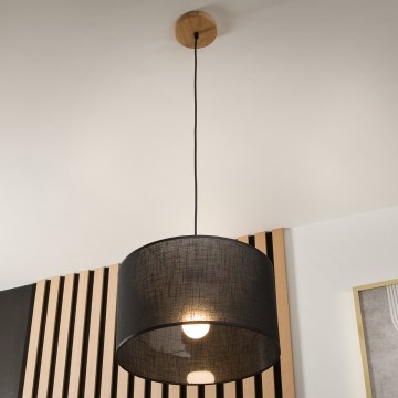 Brilagi - Chandelier on a string ANTHONY 1xE27/60W/230V oak/black