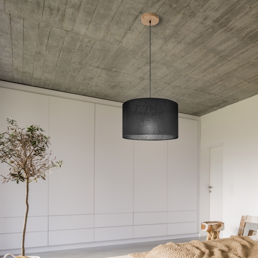 Brilagi - Chandelier on a string ANTHONY 1xE27/60W/230V oak/black