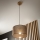 Brilagi - Chandelier on a string ANTHONY 1xE27/60W/230V oak/brown