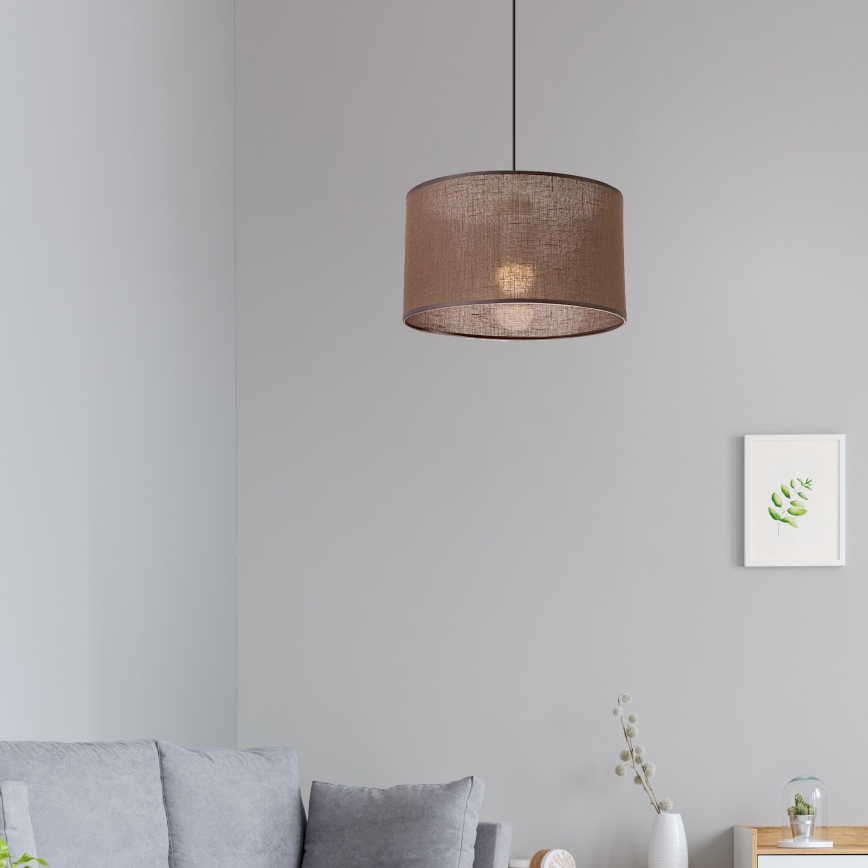 Brilagi - Chandelier on a string ANTHONY 1xE27/60W/230V oak/brown
