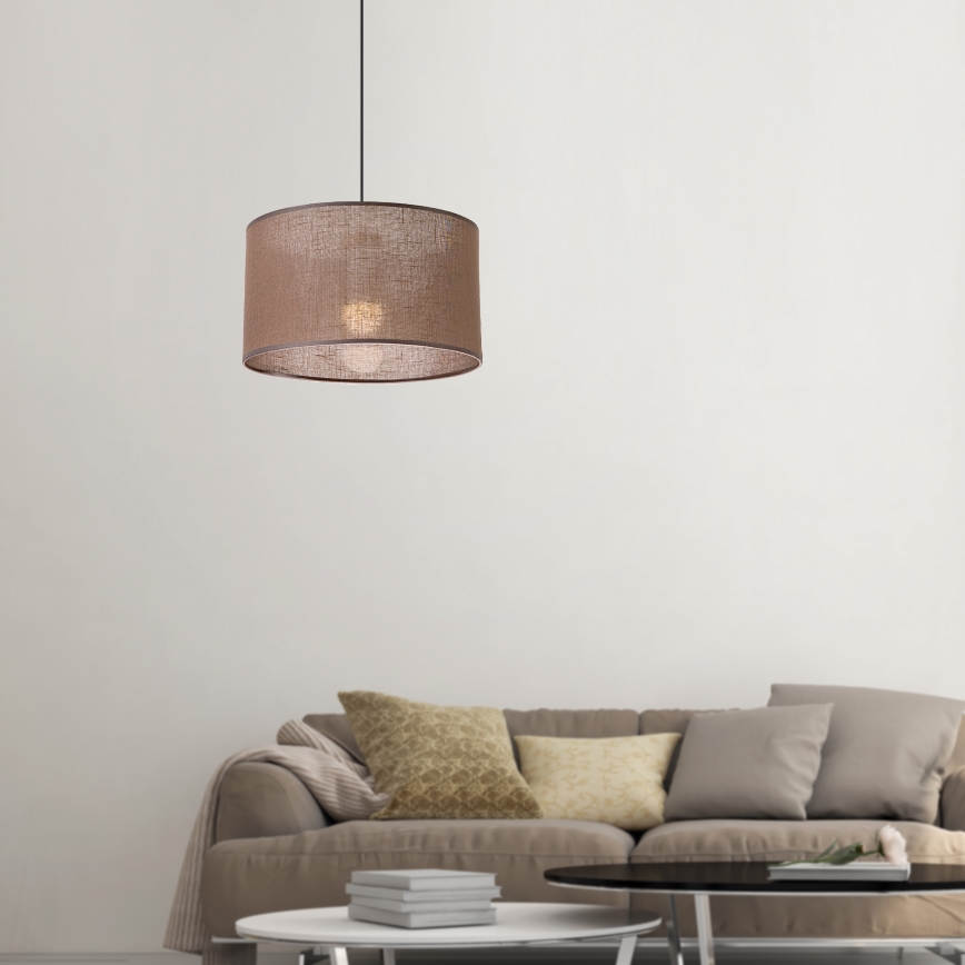 Brilagi - Chandelier on a string ANTHONY 1xE27/60W/230V oak/brown