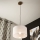 Brilagi - Chandelier on a string ANTHONY 1xE27/60W/230V oak walnut/white