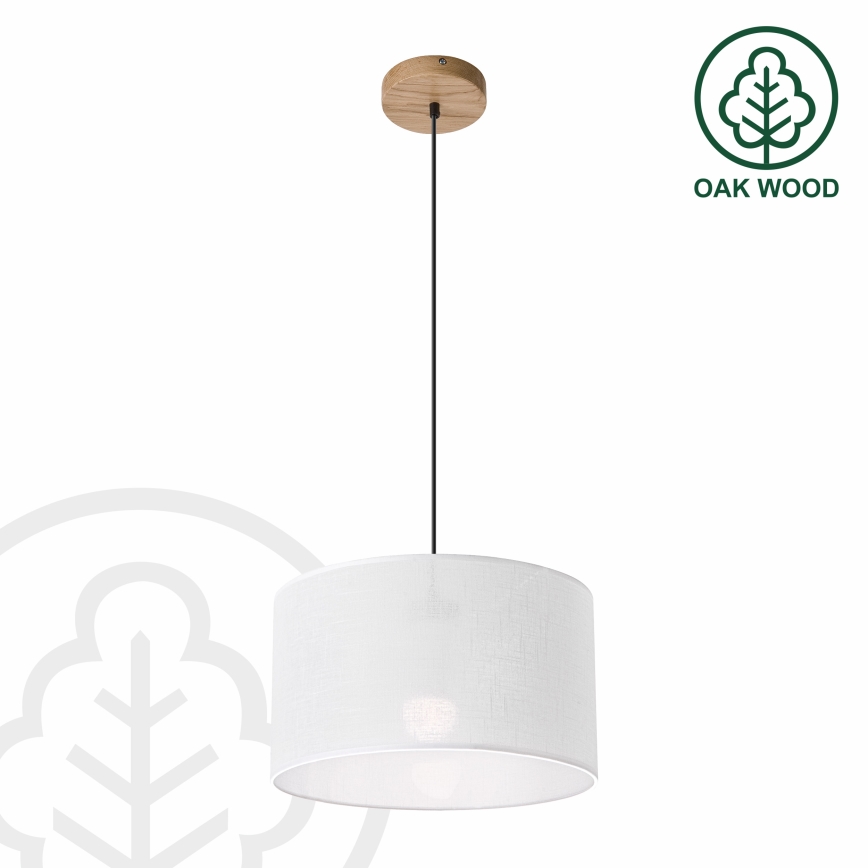 Brilagi - Chandelier on a string ANTHONY 1xE27/60W/230V oak/white