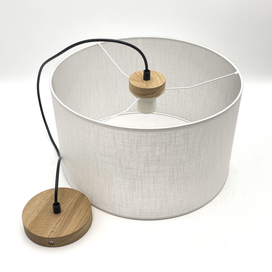 Brilagi - Chandelier on a string ANTHONY 1xE27/60W/230V oak/white