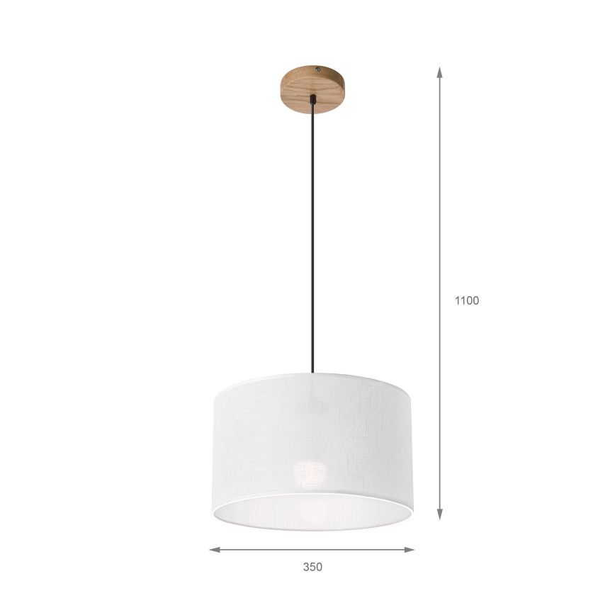 Brilagi - Chandelier on a string ANTHONY 1xE27/60W/230V oak/white