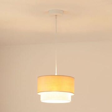 Brilagi - Chandelier on a string ARIZONA BOHO 1xE27/15W/230V d. 25 cm beige/white