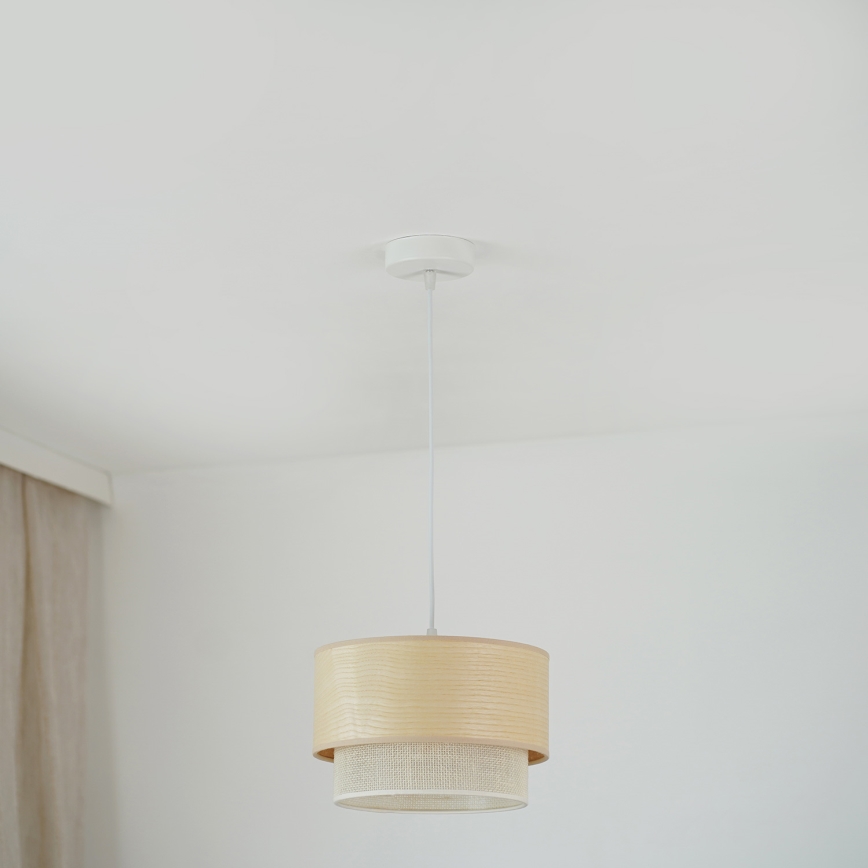 Brilagi - Chandelier on a string ARIZONA BOHO 1xE27/15W/230V d. 25 cm beige/white