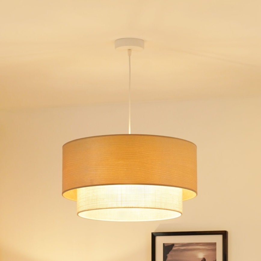Brilagi - Chandelier on a string ARIZONA BOHO 1xE27/15W/230V d. 45 cm beige/white