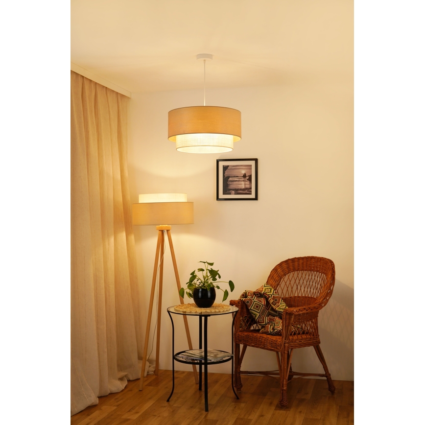 Brilagi - Chandelier on a string ARIZONA BOHO 1xE27/15W/230V d. 45 cm beige/white