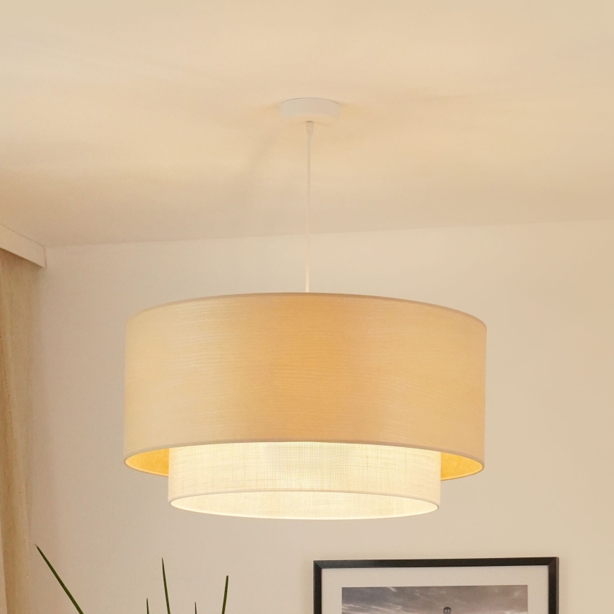 Brilagi - Chandelier on a string ARIZONA BOHO 1xE27/15W/230V d. 60 cm beige/white