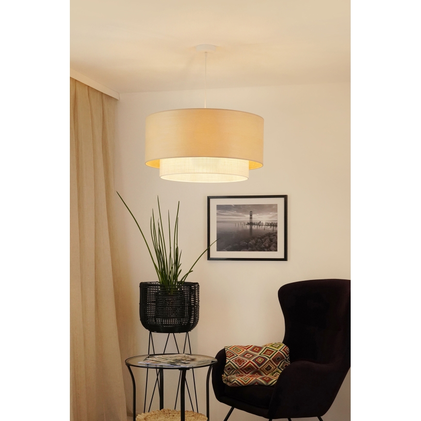 Brilagi - Chandelier on a string ARIZONA BOHO 1xE27/15W/230V d. 60 cm beige/white