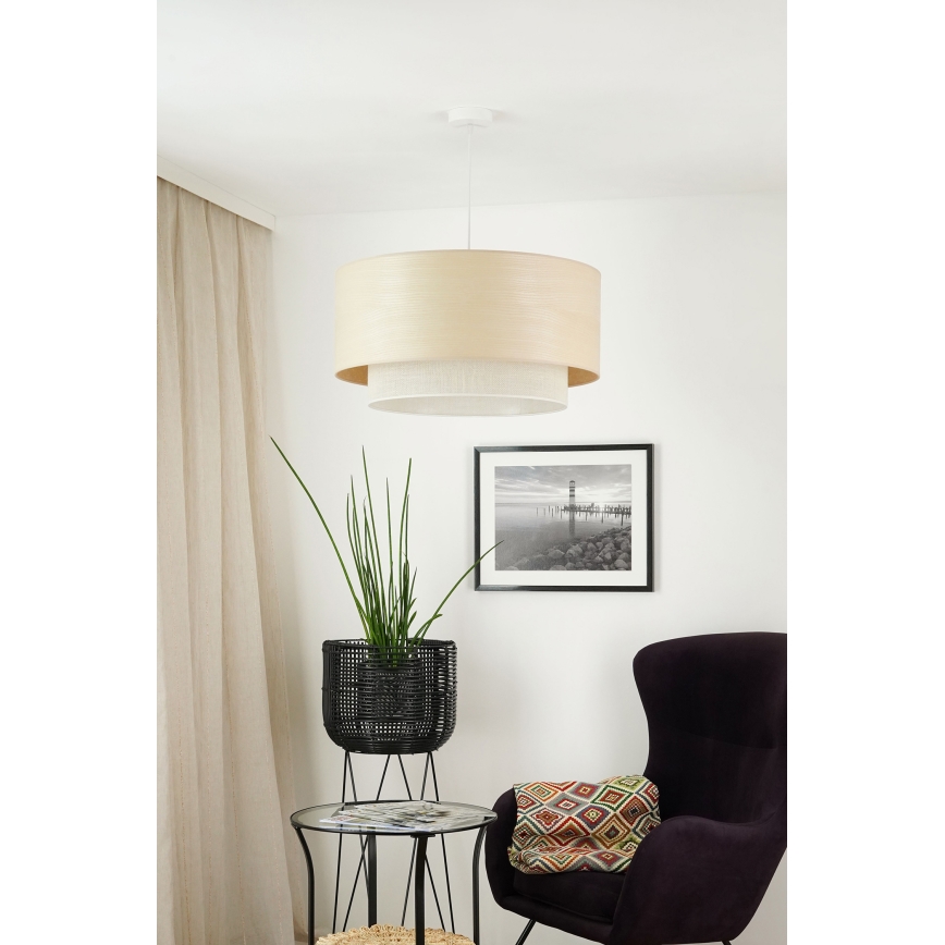 Brilagi - Chandelier on a string ARIZONA BOHO 1xE27/15W/230V d. 60 cm beige/white