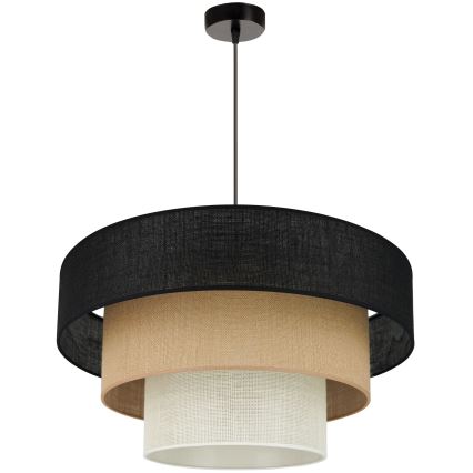 Brilagi - Chandelier on a string ASPEN LUNETA 1xE27/15W/230V d. 60 cm black/beige/creamy