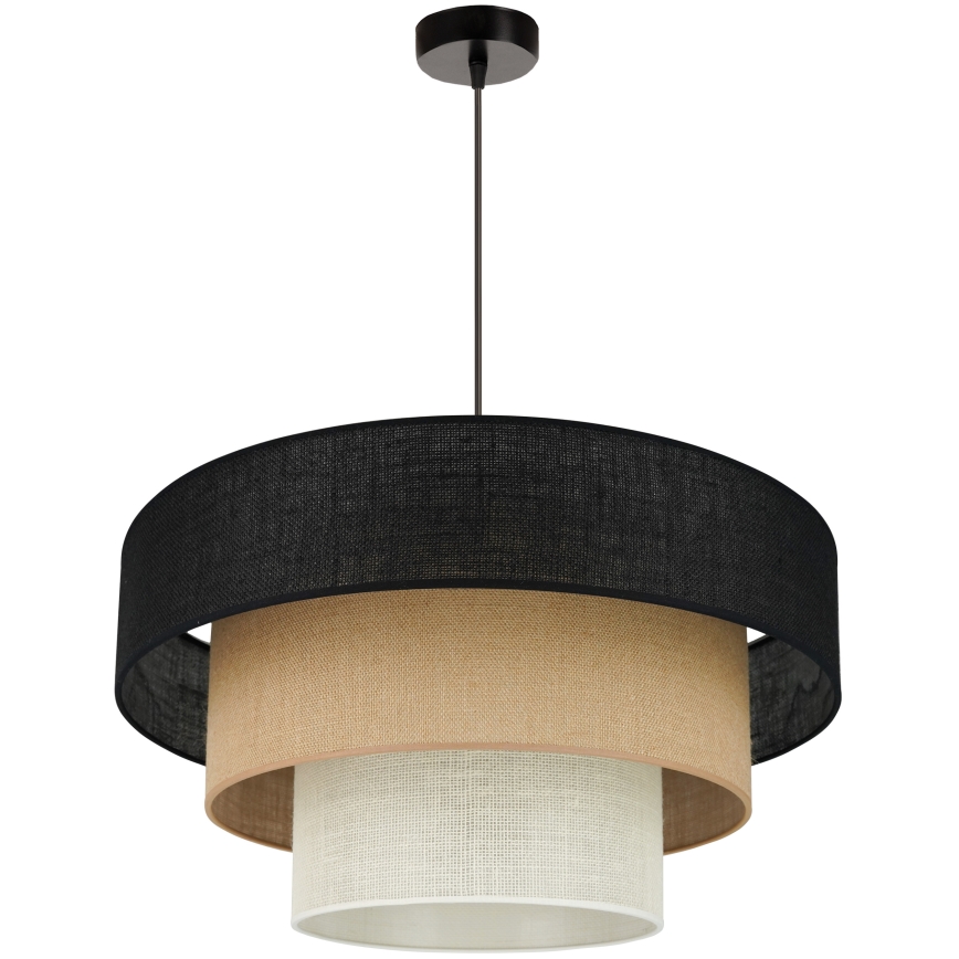 Brilagi - Chandelier on a string ASPEN LUNETA 1xE27/15W/230V d. 60 cm black/beige/creamy