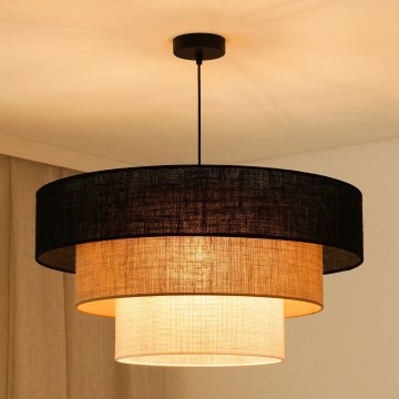 Brilagi - Chandelier on a string ASPEN LUNETA 1xE27/15W/230V d. 60 cm black/beige/creamy
