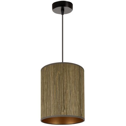 Brilagi - Chandelier on a string BOSTON ROLLER 1xE27/15W/230V d. 21 cm straw brown/gold