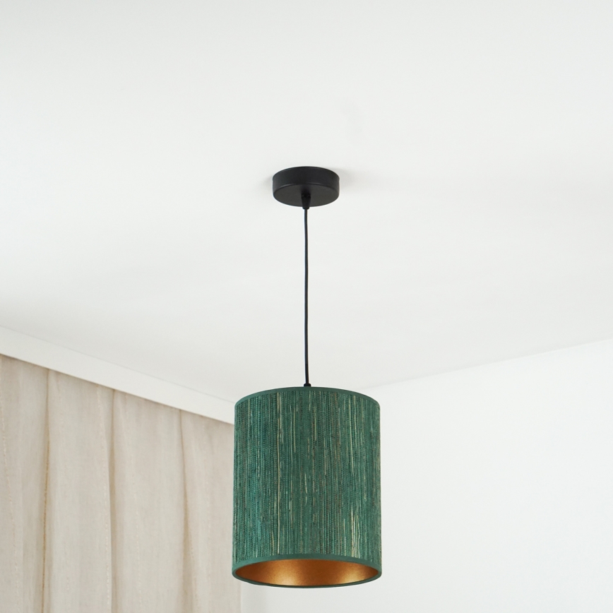 Brilagi - Chandelier on a string BOSTON ROLLER 1xE27/15W/230V d. 21 cm straw green/gold