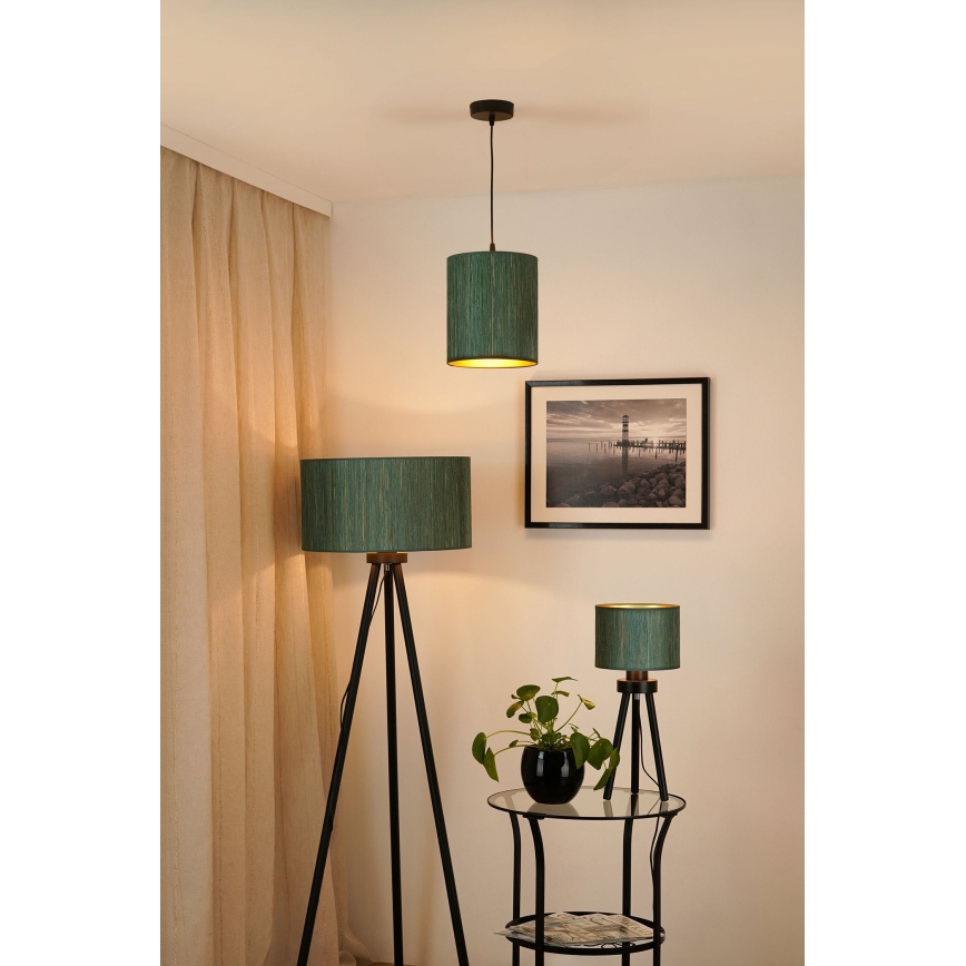 Brilagi - Chandelier on a string BOSTON ROLLER 1xE27/15W/230V d. 21 cm straw green/gold