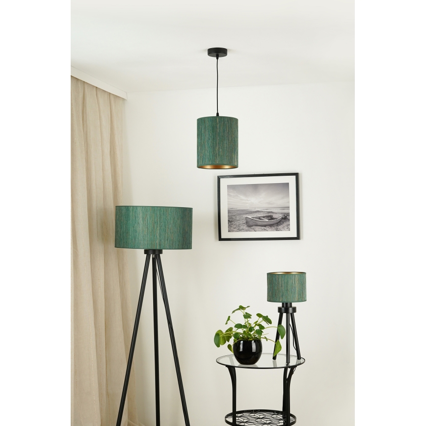 Brilagi - Chandelier on a string BOSTON ROLLER 1xE27/15W/230V d. 21 cm straw green/gold
