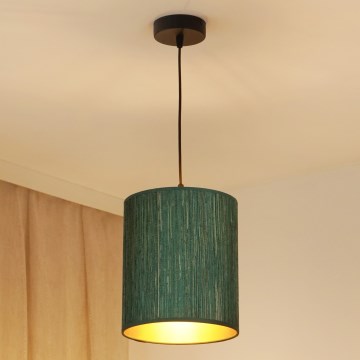 Brilagi - Chandelier on a string BOSTON ROLLER 1xE27/15W/230V d. 21 cm straw green/gold