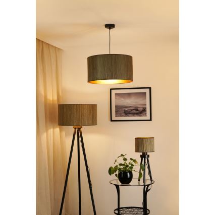 Brilagi - Chandelier on a string BOSTON ROLLER 1xE27/15W/230V d. 45 cm straw brown/gold