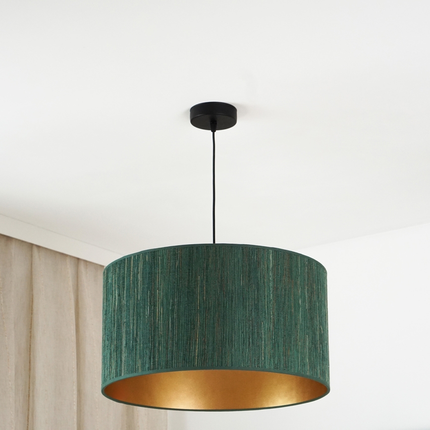 Brilagi - Chandelier on a string BOSTON ROLLER 1xE27/15W/230V d. 45 cm straw green/gold