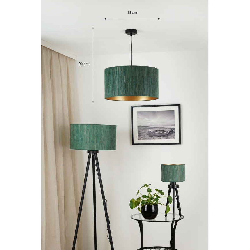 Brilagi - Chandelier on a string BOSTON ROLLER 1xE27/15W/230V d. 45 cm straw green/gold