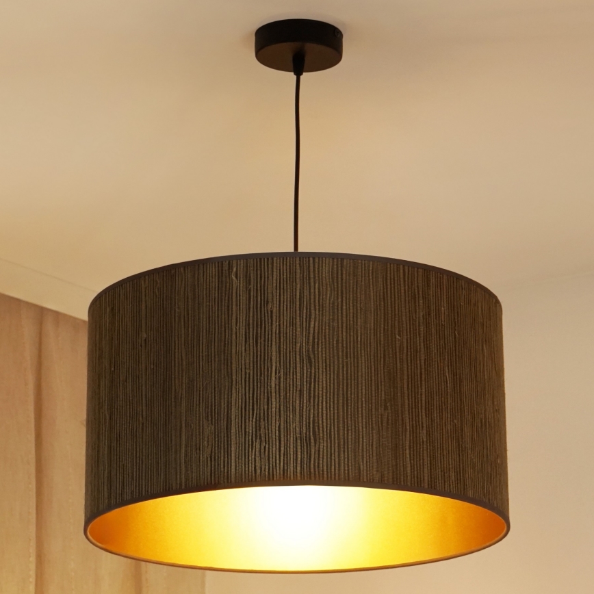 Brilagi - Chandelier on a string BOSTON ROLLER 1xE27/15W/230V d. 45 cm straw brown/gold