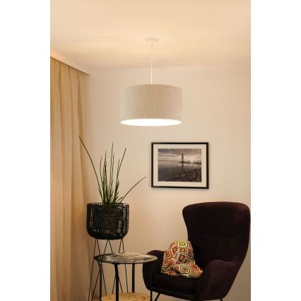 Brilagi - Chandelier on a string BOUCLE ROLLER 1xE27/15W/230V d. 45 cm creamy