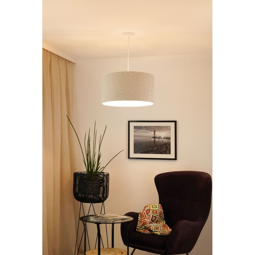 Brilagi - Chandelier on a string BOUCLE ROLLER 1xE27/15W/230V d. 45 cm creamy