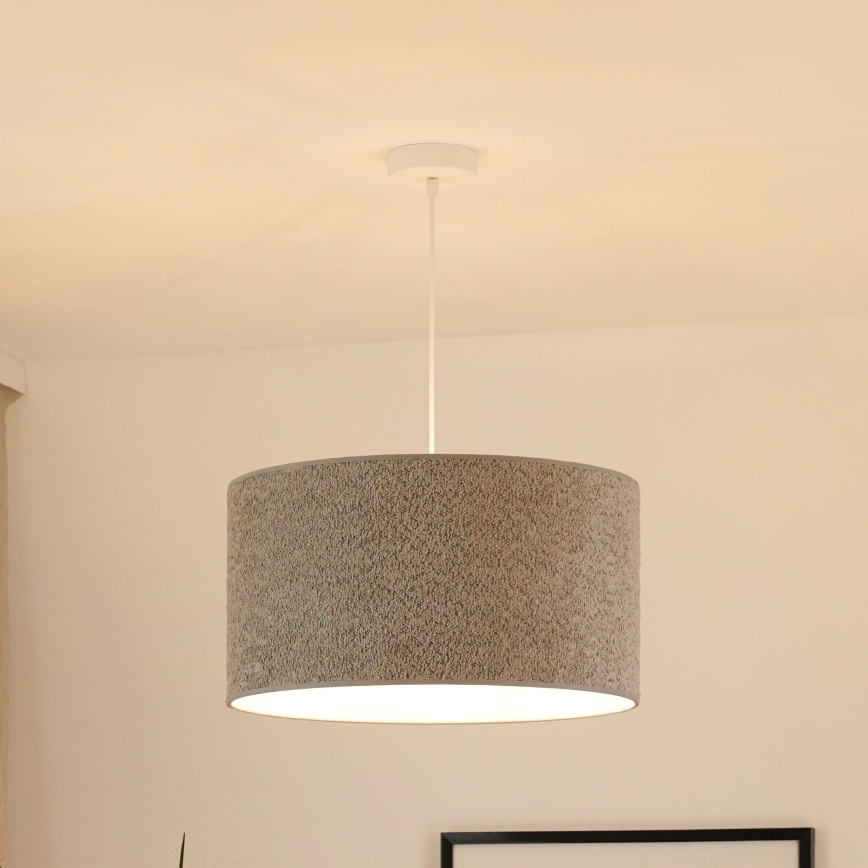 Brilagi - Chandelier on a string BOUCLE ROLLER 1xE27/15W/230V d. 45 cm grey