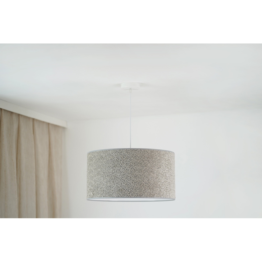 Brilagi - Chandelier on a string BOUCLE ROLLER 1xE27/15W/230V d. 45 cm grey