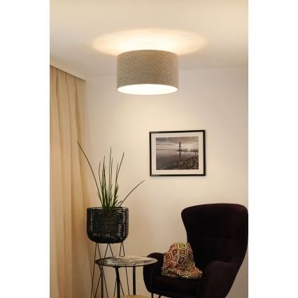 Brilagi - Chandelier on a string BOUCLE ROLLER 1xE27/15W/230V d. 45 cm grey