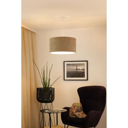 Brilagi - Chandelier on a string BOUCLE ROLLER 1xE27/15W/230V d. 50 cm brown