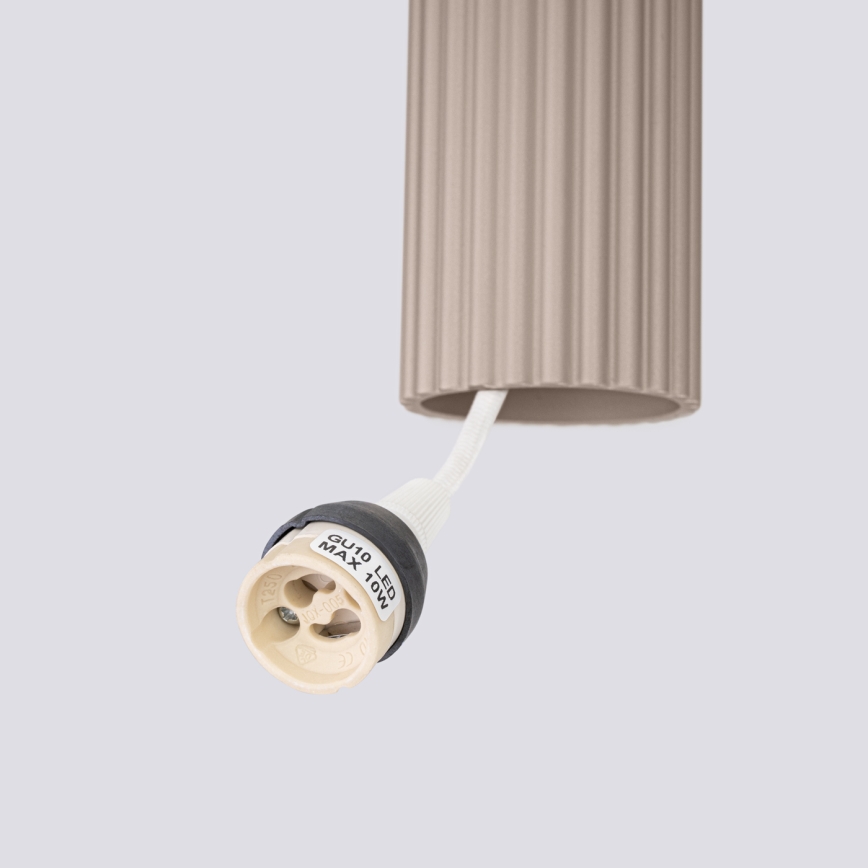 Brilagi - Chandelier on a string CRESTO 1xGU10/10W/230V taupe