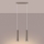Brilagi - Chandelier on a string CRESTO 2xGU10/10W/230V taupe