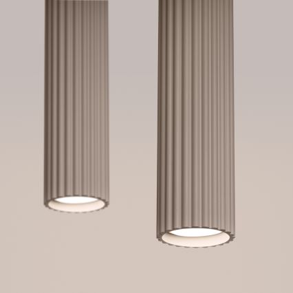 Brilagi - Chandelier on a string CRESTO 2xGU10/10W/230V taupe