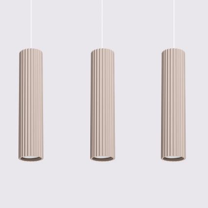 Brilagi - Chandelier on a string CRESTO 3xGU10/10W/230V taupe