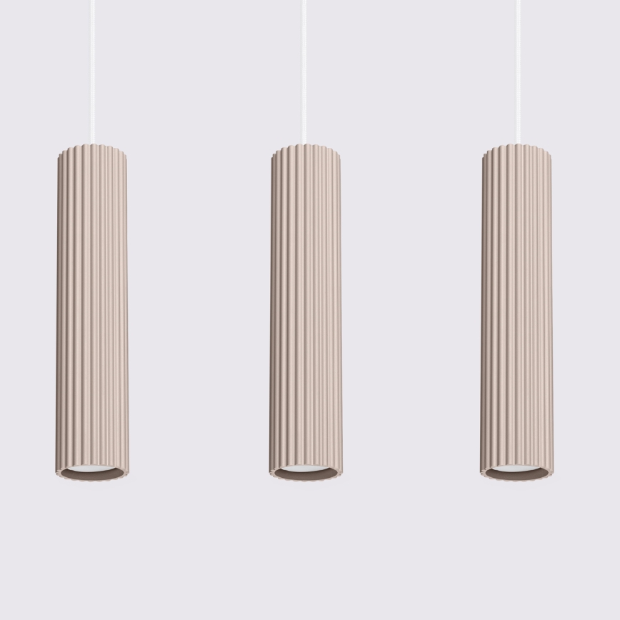 Brilagi - Chandelier on a string CRESTO 3xGU10/10W/230V taupe