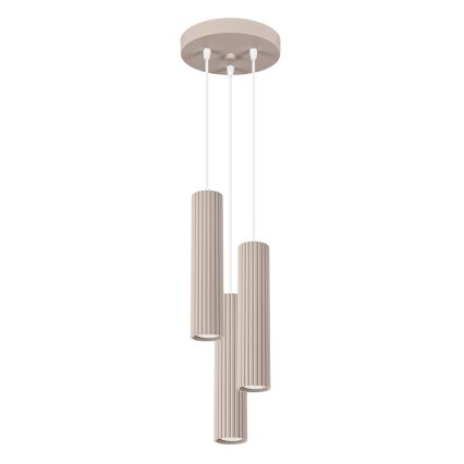 Brilagi - Chandelier on a string CRESTO 3xGU10/10W/230V taupe