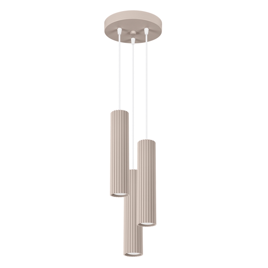 Brilagi - Chandelier on a string CRESTO 3xGU10/10W/230V taupe