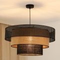 BRILAGI - Chandelier on a string DAKOTA LUNETA 1xE27/15W/230V d. 60 cm black/rattan