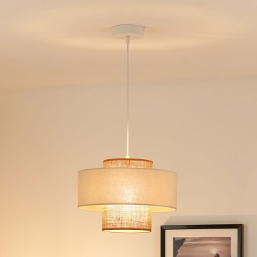 Brilagi - Chandelier on a string DALLAS 1xE27/15W/230V d. 30 cm brown/creamy/white