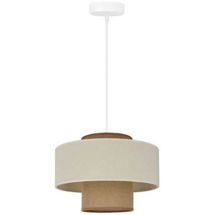 Brilagi - Chandelier on a string DALLAS 1xE27/15W/230V d. 30 cm brown/creamy/white