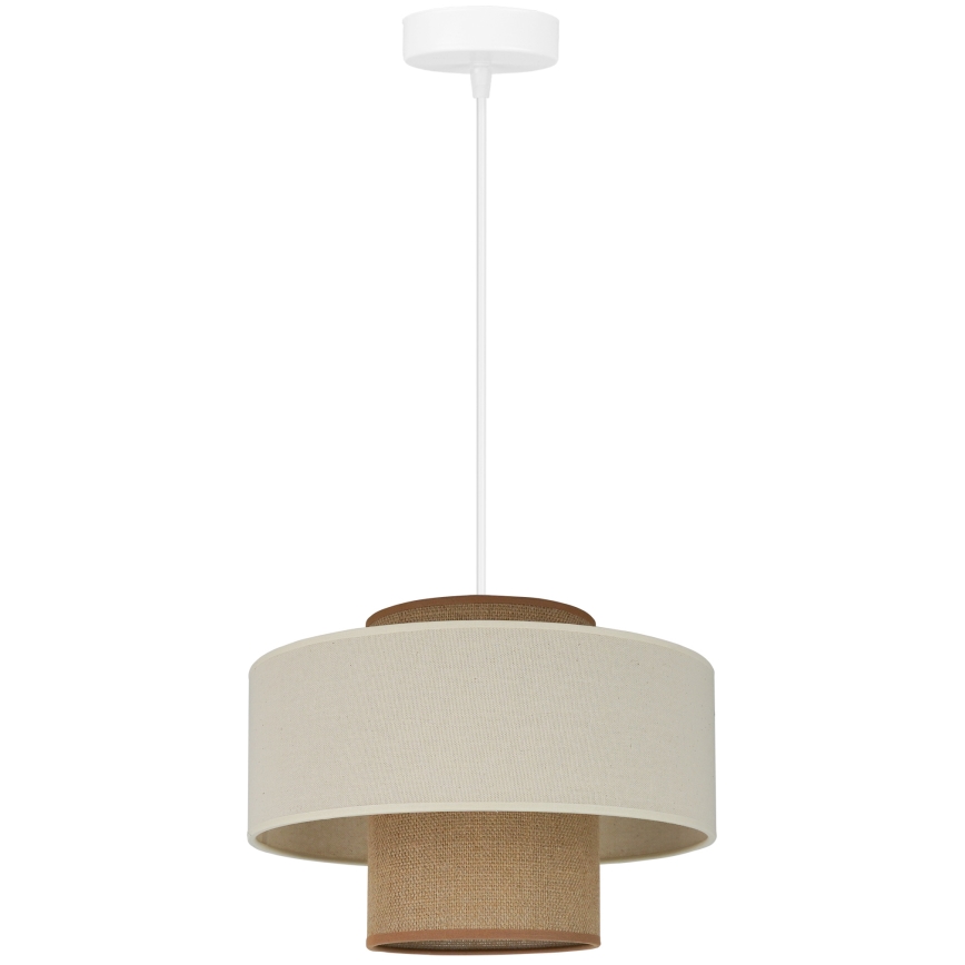 Brilagi - Chandelier on a string DALLAS 1xE27/15W/230V d. 30 cm brown/creamy/white