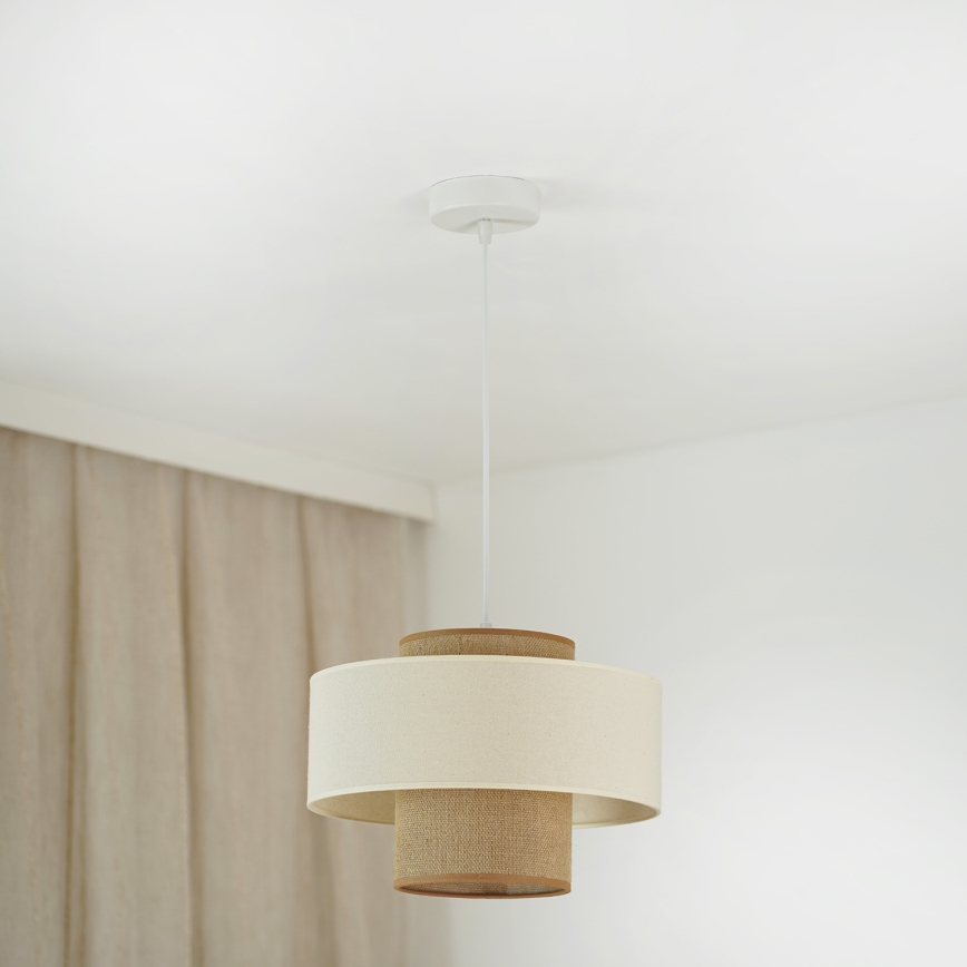 Brilagi - Chandelier on a string DALLAS 1xE27/15W/230V d. 30 cm brown/creamy/white
