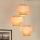 Brilagi - Chandelier on a string DALLAS 3xE27/15W/230V brown/creamy/white