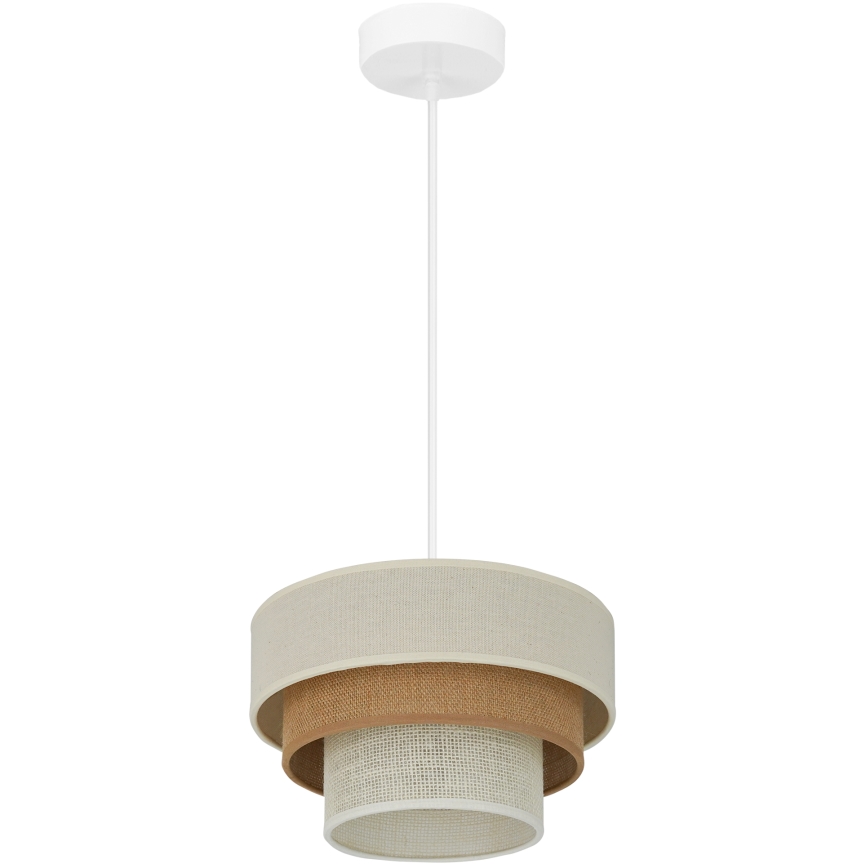 Brilagi - Chandelier on a string DENVER LUNETA 1xE27/15W/230V d. 25 cm beige/brown/creamy